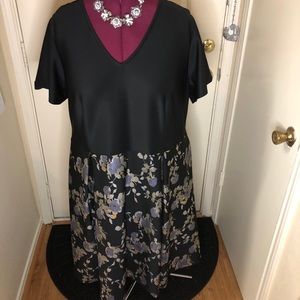 Hutch Scuba Dress with floral print on bottom